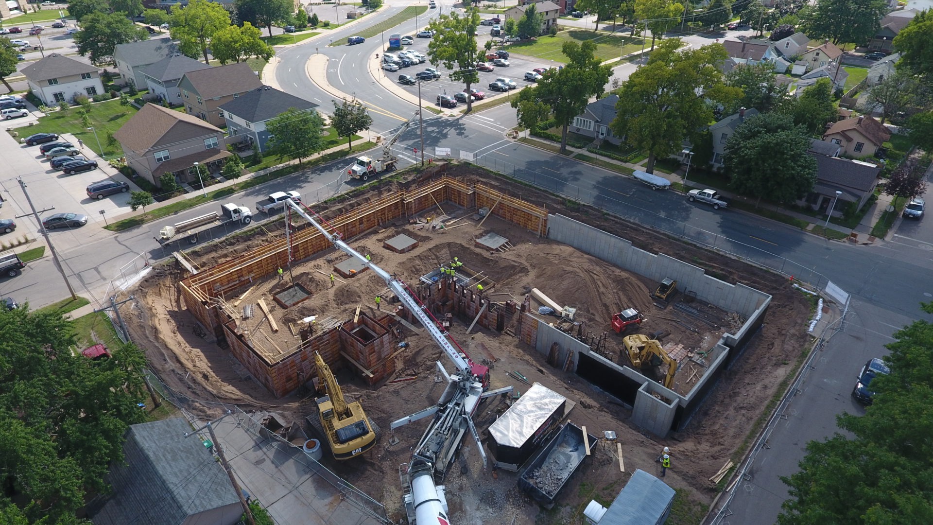 Residential concrete foundation work